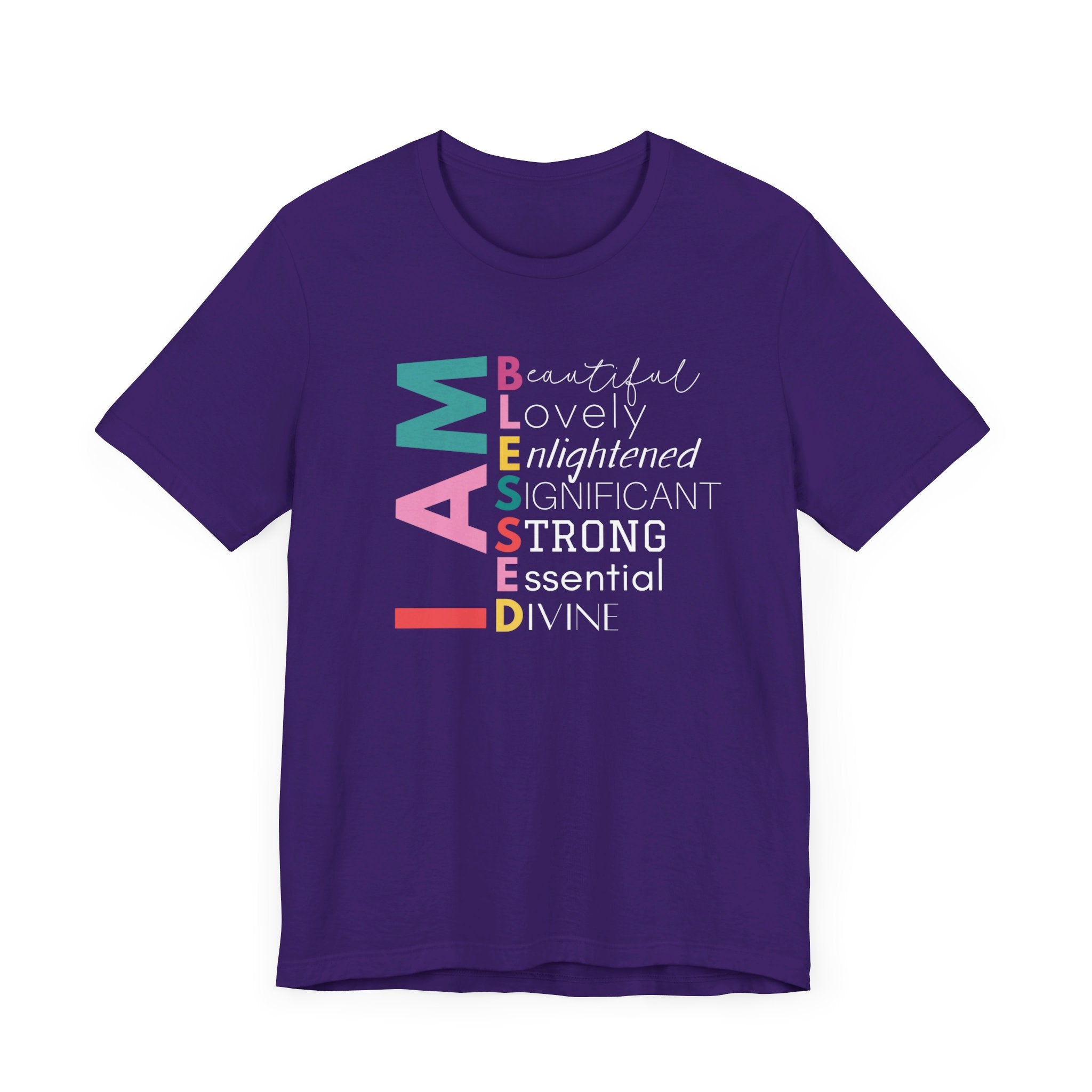 I AM BLESSED T-shirt | Royal Purple