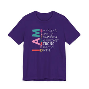 I AM BLESSED T-shirt | Royal Purple