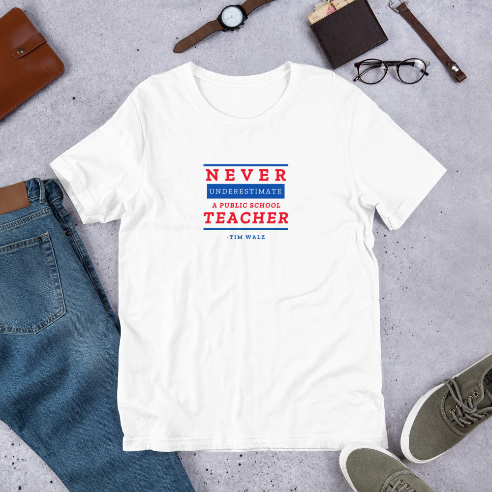 WHITE- Education is on the Ballot! (Unisex sizing)