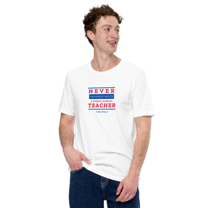 WHITE- Education is on the Ballot! (Unisex sizing)