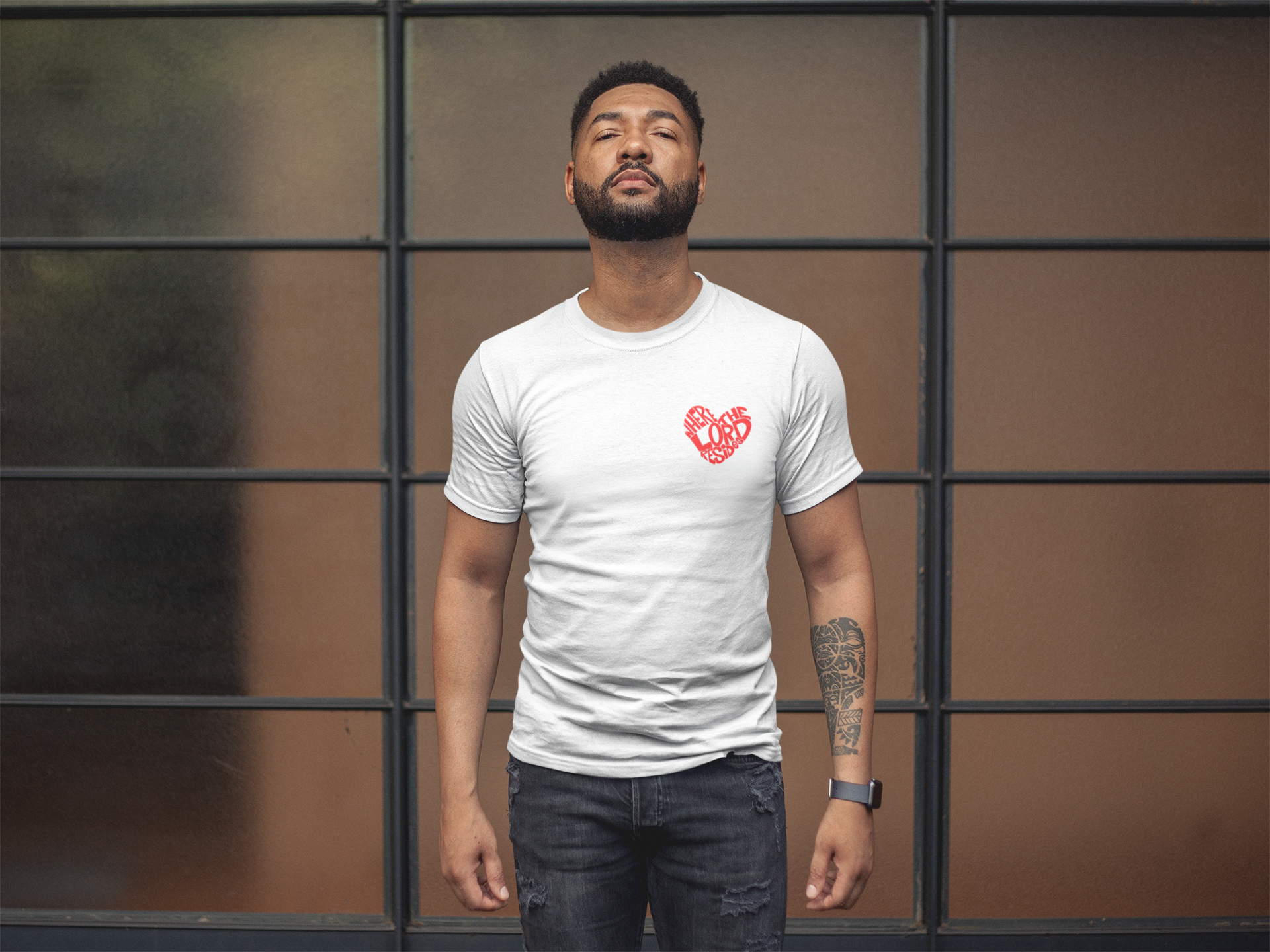 Where The Lord Resides WHITE/RED Unisex shirt